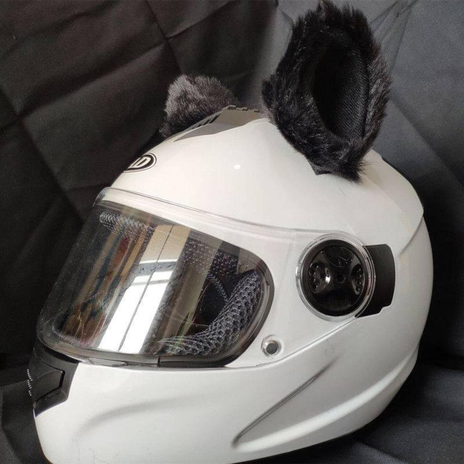 Amazon.co.jp: 個性的なヘルメット装飾猫耳、ヘルメットアクセサリー